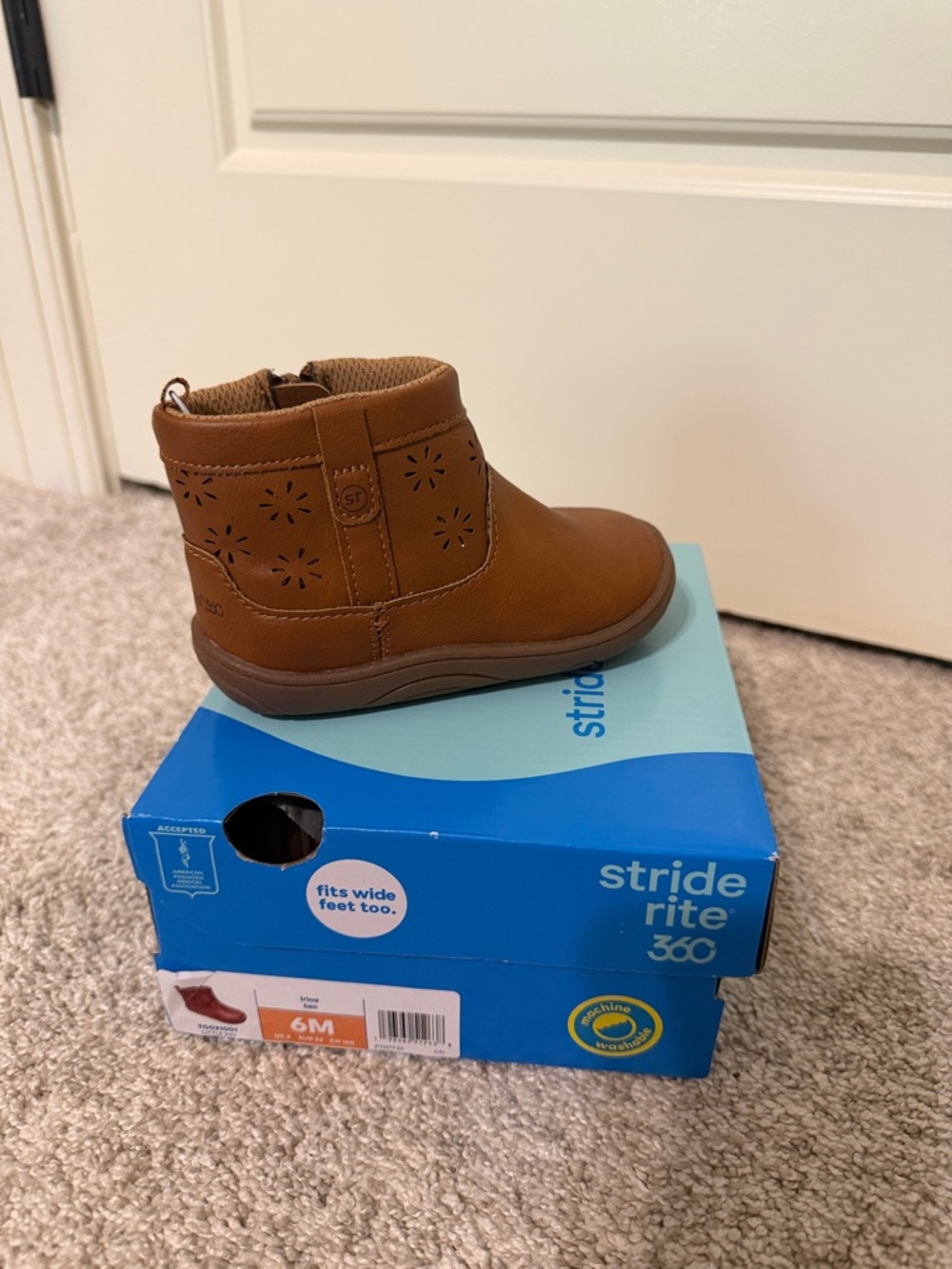 Stride Rite Irina Tan Boot Brand new - size 6M